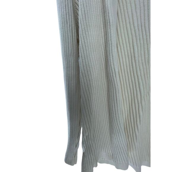 Lane Bryant Cream Ribbed Knit Button Down Cardigan Sweater Women's - Picture 3 of 5